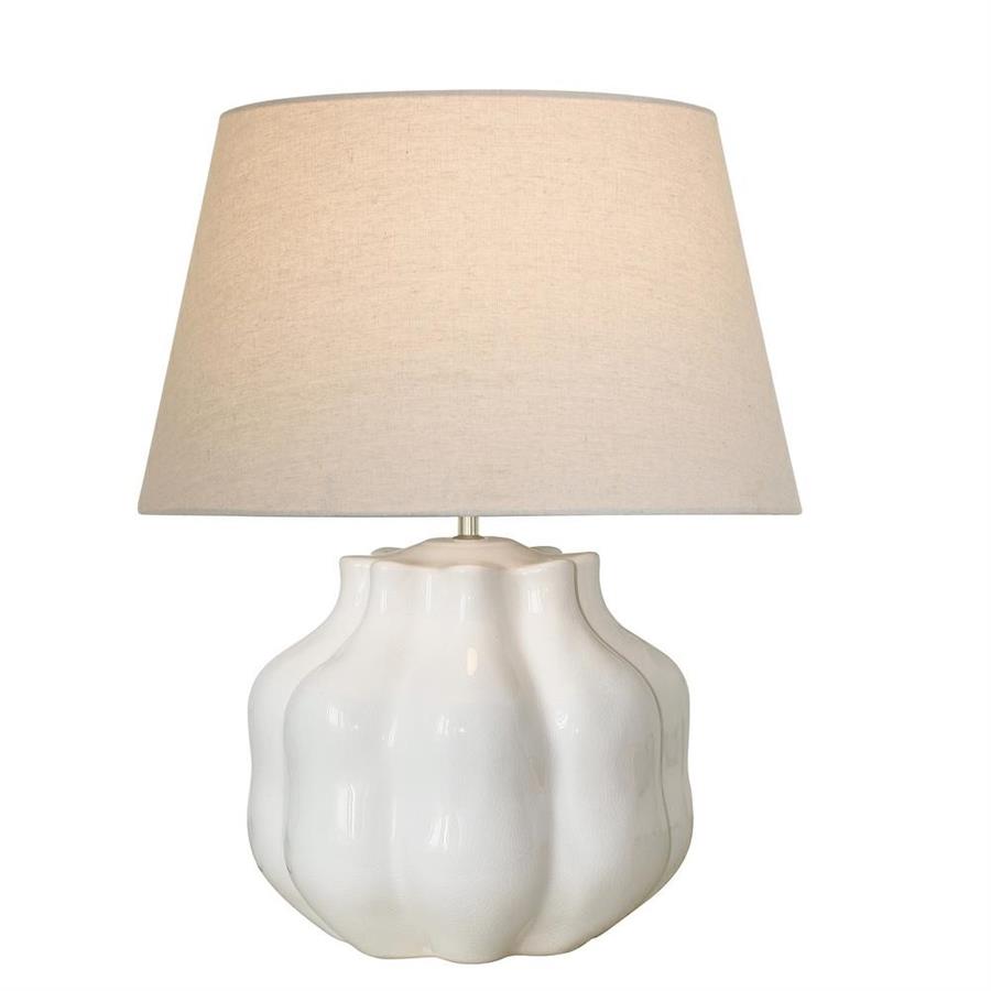 Lampada da tavolo in ceramica bianca 50x50x62,5 cm - Pomo