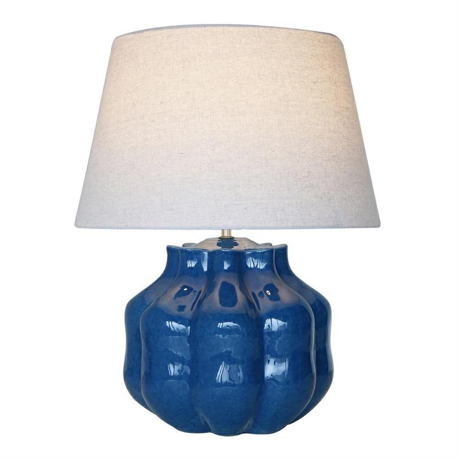 Lampada da tavolo in ceramica blu 50x50x62,5 cm- Pomo