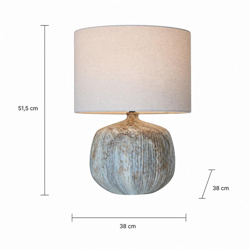 MATERIC LAMPADA IN CERAMICA 38X38X51,5CM