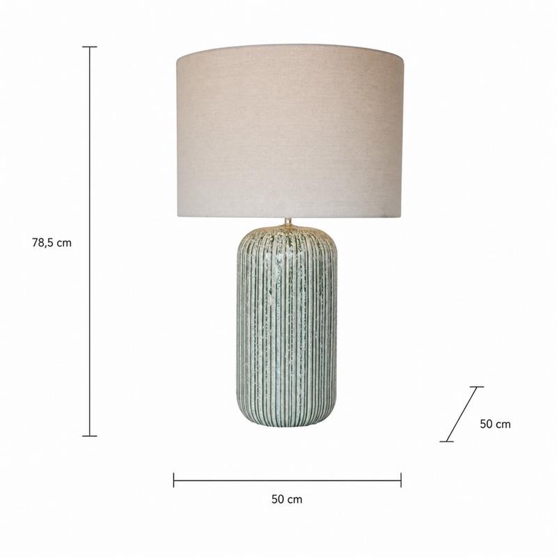 CAPRI LAMPADA IN CERAMICA 50X50X78,5CM