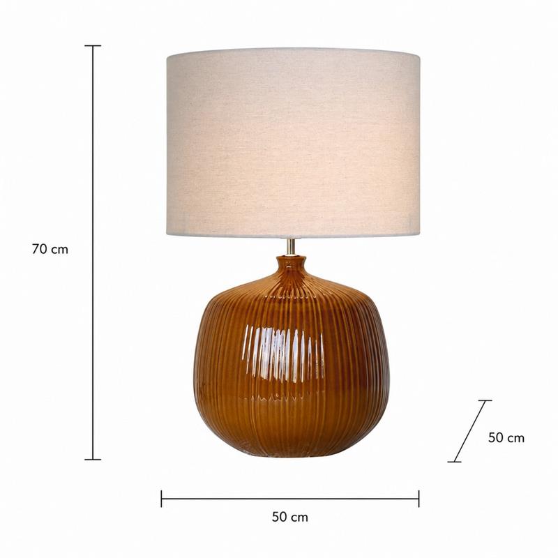 ELBA LAMPADA IN CERAMICA TERRACOTTA 50X50X70CM