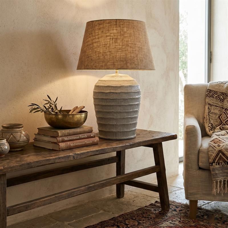 TEXTA LAMPADA IN CERAMICA50X50X72,5CM