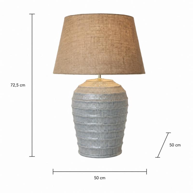 TEXTA LAMPADA IN CERAMICA50X50X72,5CM