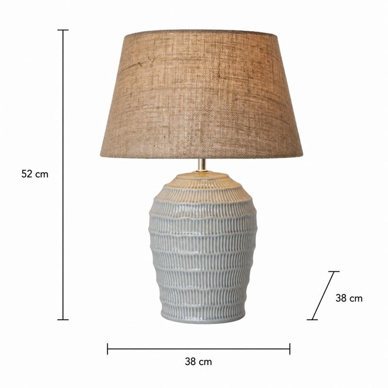 TEXTA LAMPADA IN CERAMICA38X38X52CM