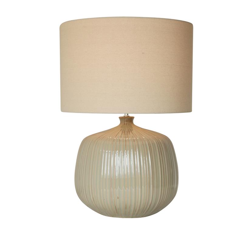 ELBA LAMPADA IN CERAMICA BEIGE 50X50X70CM