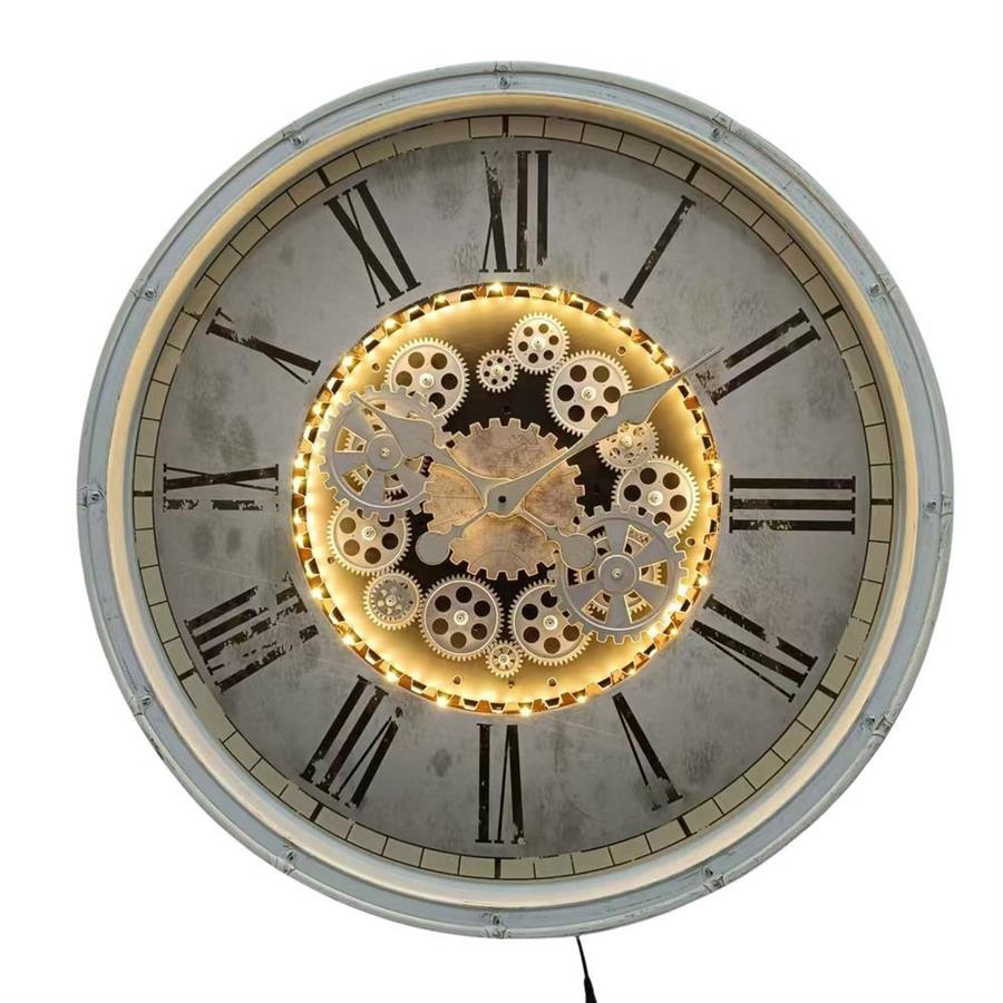 Orologio da parete industriale con ingranaggi 76,2 cm - Gear