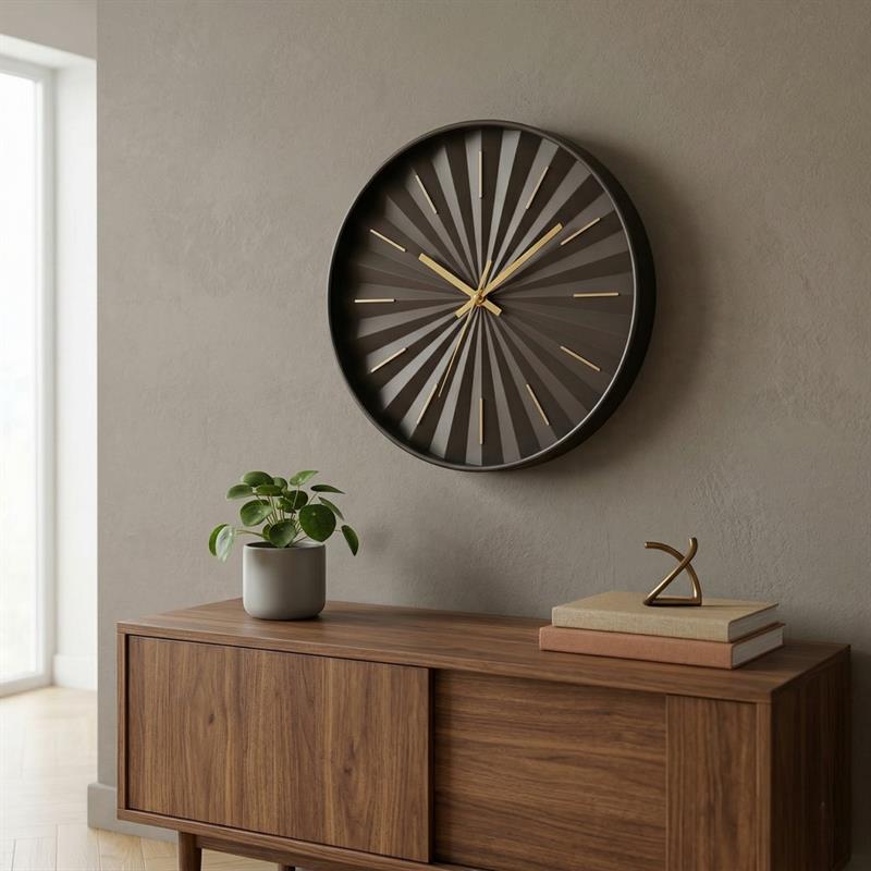 FRAMA OROLOGIO DA PARETE NERO 30,48 CM