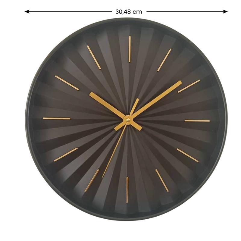 FRAMA OROLOGIO DA PARETE NERO 30,48 CM