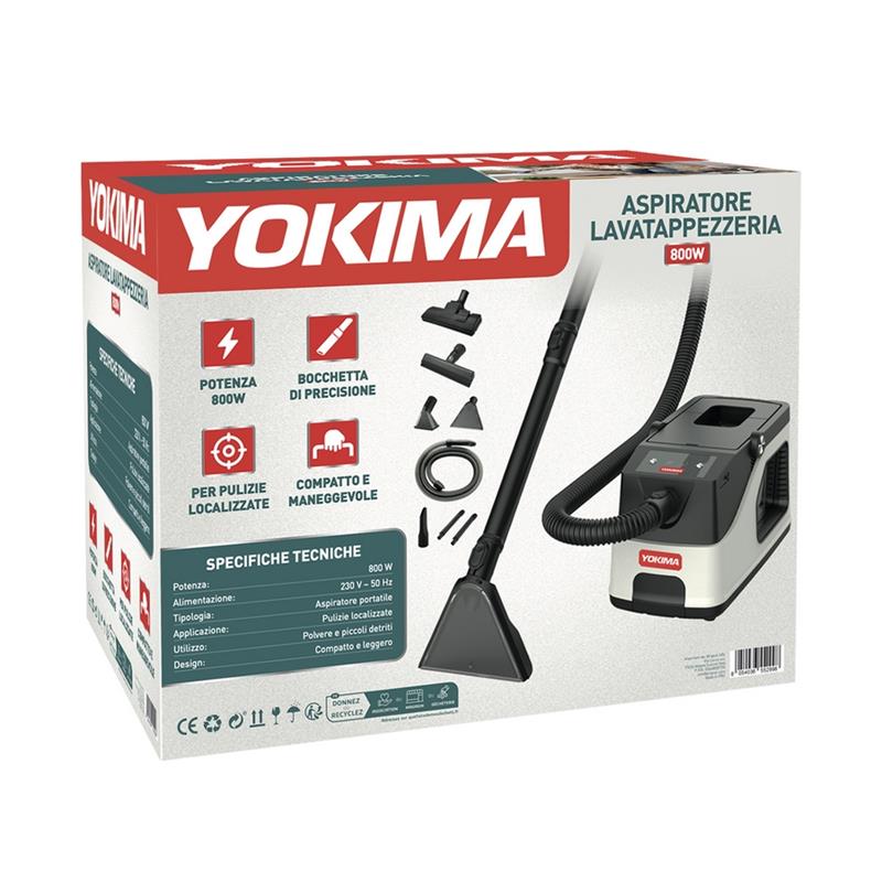 YOKIMA ASPIRATORE LAVATAPPEZZERIA 800W
