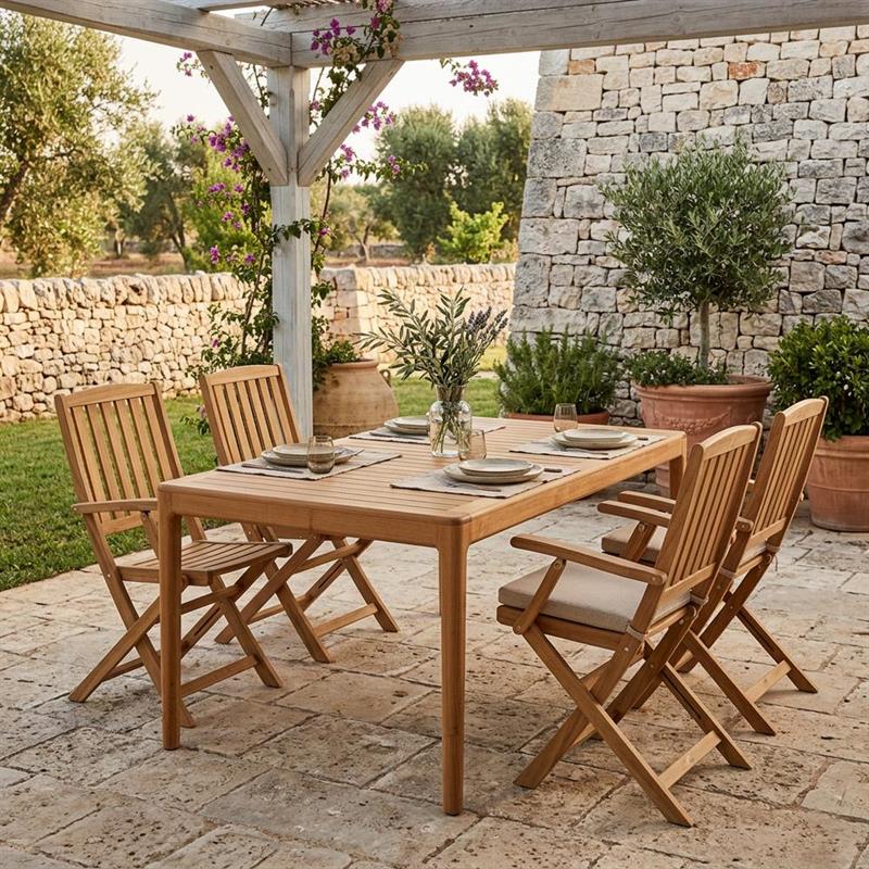 JAVA TAVOLO EXTEN ROBINIA 200-250X100X76 CM