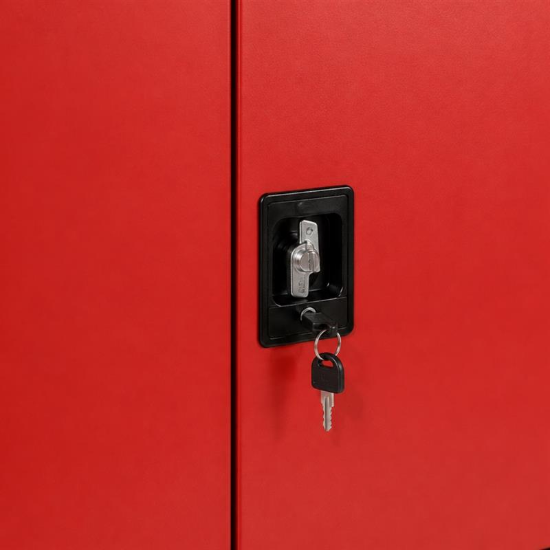 Armadio garage portautensili in metallo 2 ante 92x50x185 cm - Roy