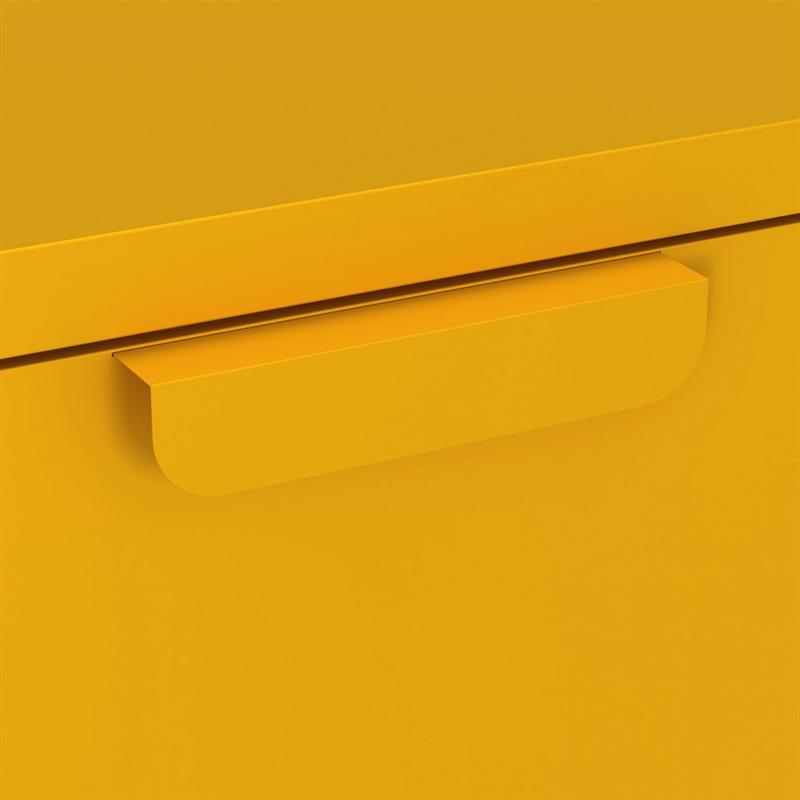 Cassettiera 4 cassetti acciaio laminato 60x38x101 senape - Pop