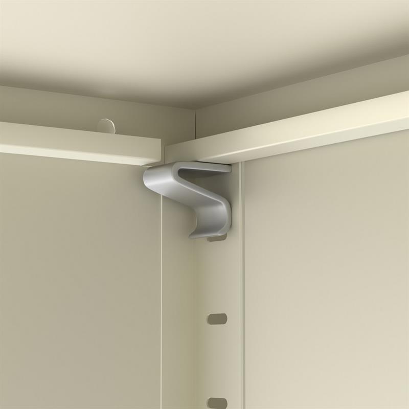 Armadietto metallico 1 anta avorio 35x46x72 - Pop