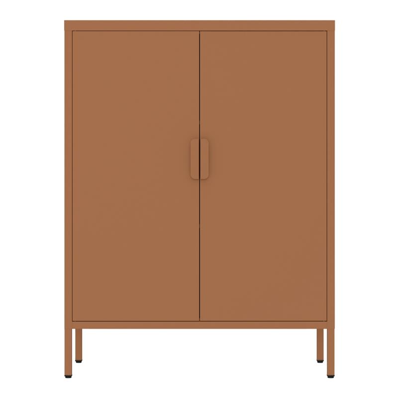 Credenza metallica 2 ante mattone 80x38x100 - Pop