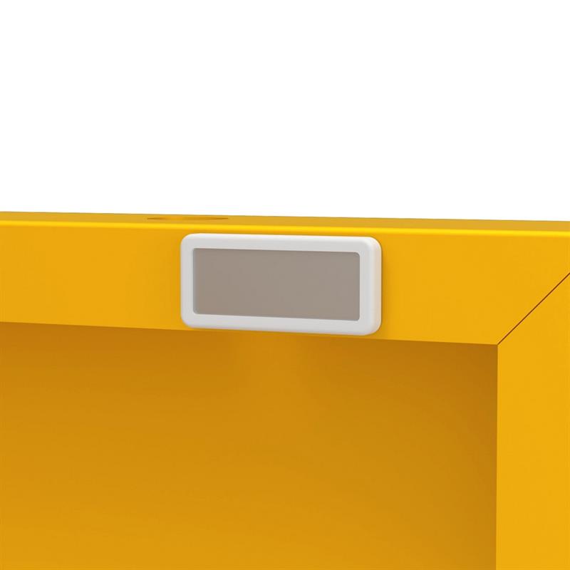 Credenza metallica 2 ante senape 80x38x100 - Pop
