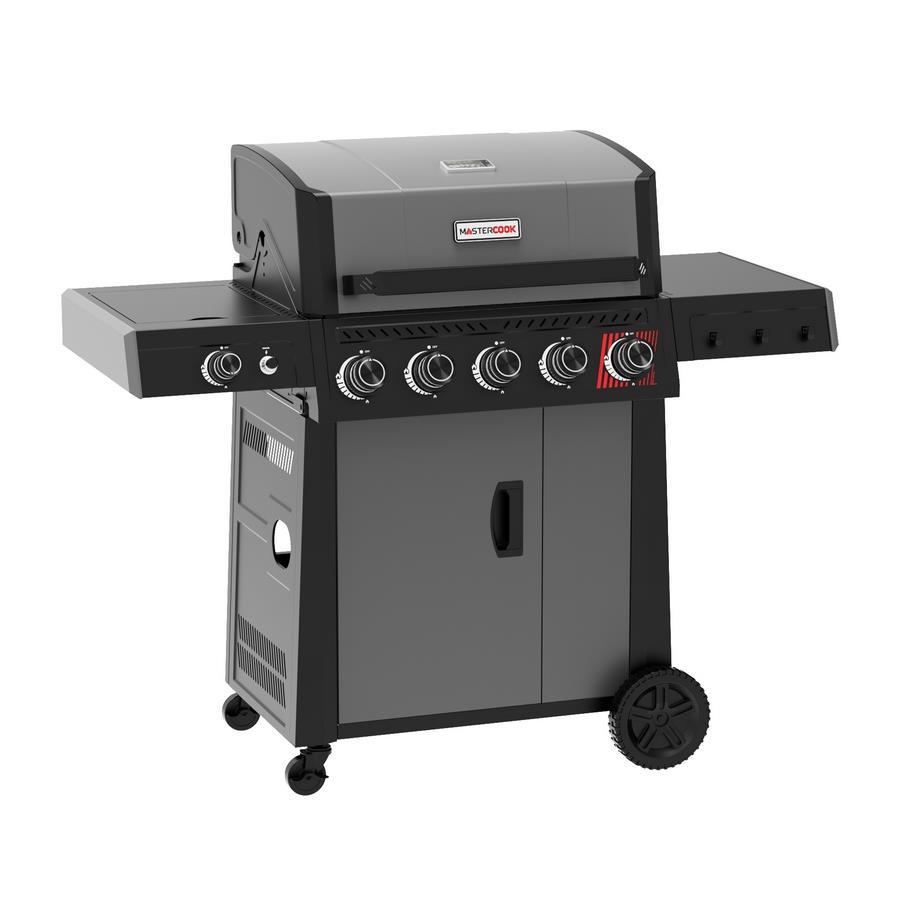 Barbecue a gas 5 fuochi + 1 fornello laterale  - Bully