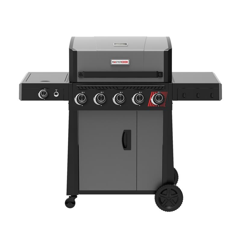 Barbecue a gas 5 fuochi + 1 fornello laterale  - Bully