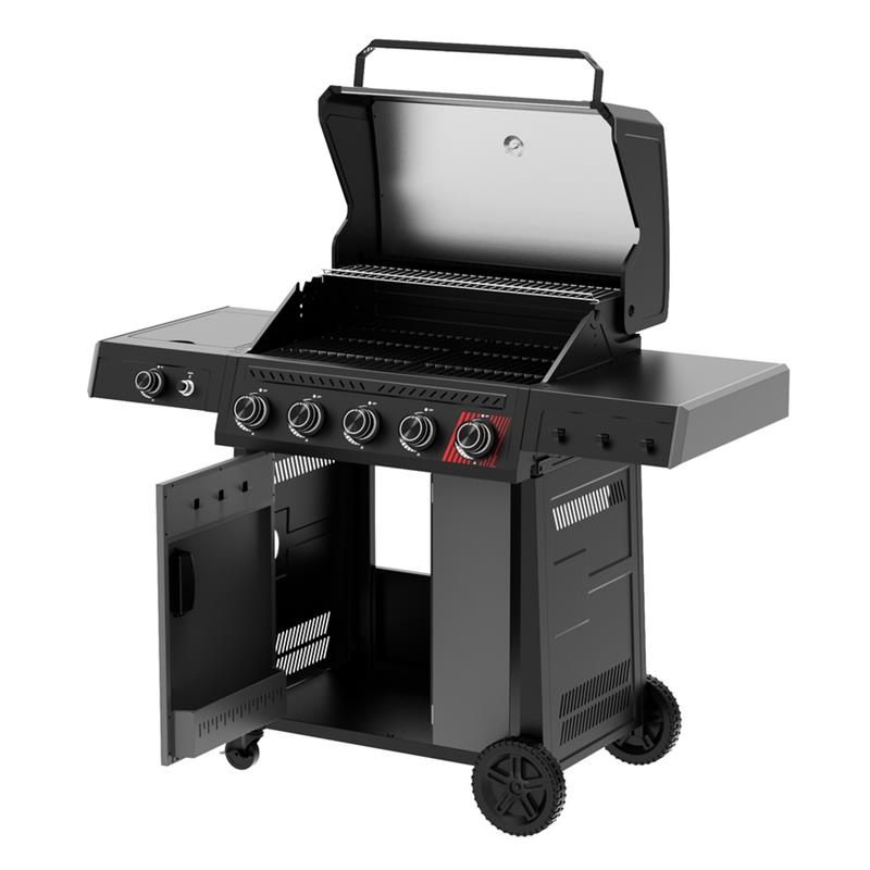 Barbecue a gas 5 fuochi + 1 fornello laterale  - Bully