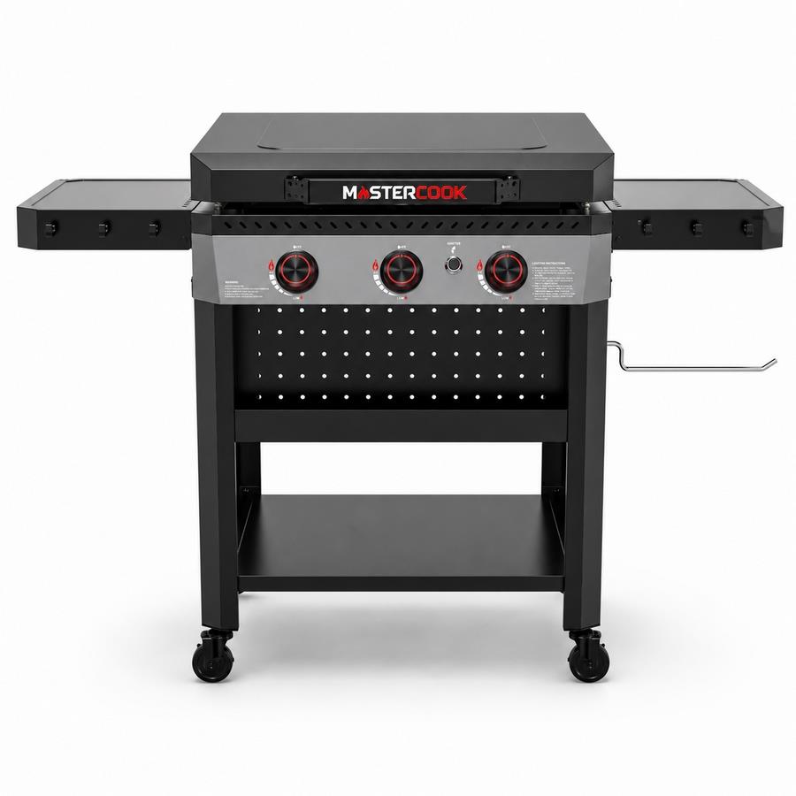 Piastra a gas 3 fuochi con carrello - Forge