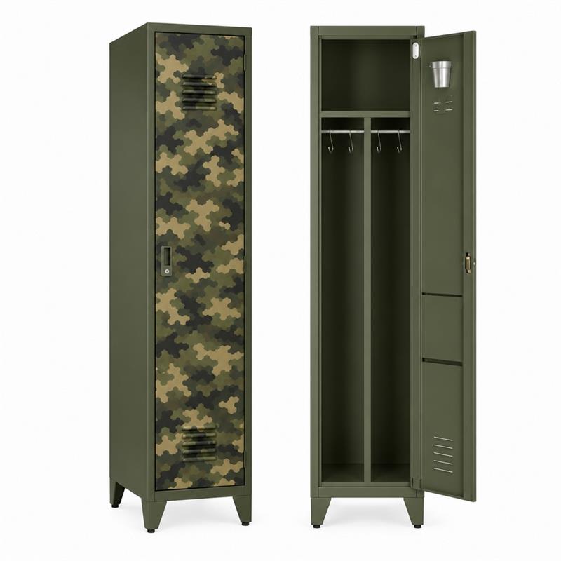 Armadio sporco pulito camouflage 38x45x190 cm - Yumi