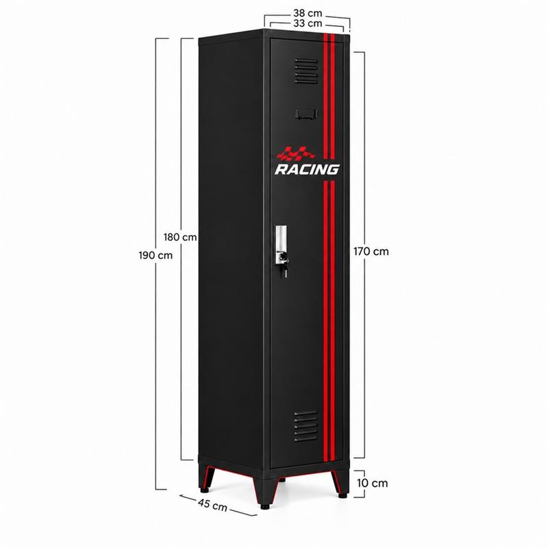 Armadio sporco pulito racing 38x45x190 cm - Yumi