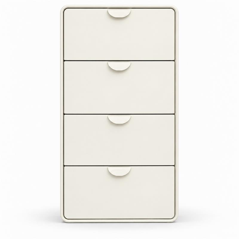 Scarpiera 4 cassetti bianca 80x14,5x136 cm - Mark