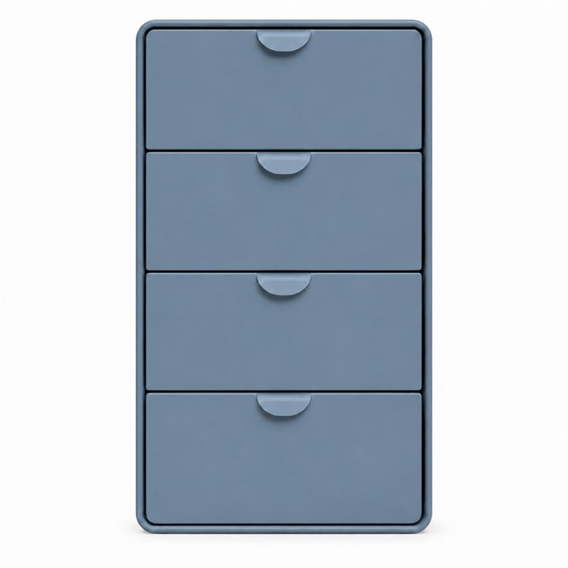 Scarpiera 4 cassetti ceruleo 80x14,5x136 cm - Mark