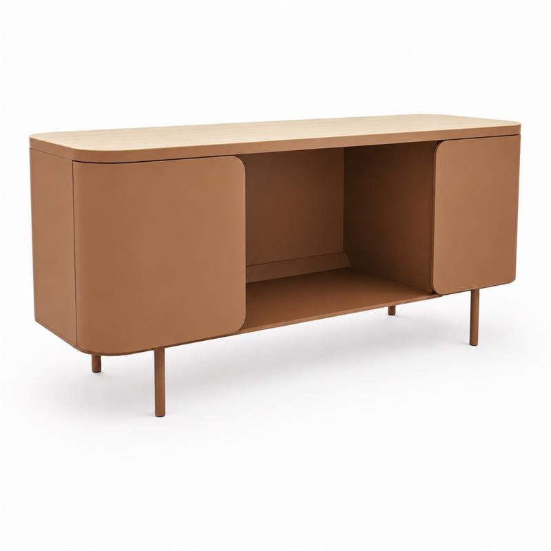 Mobile tv 2 ante color mattone 165x40x53 cm - Mark