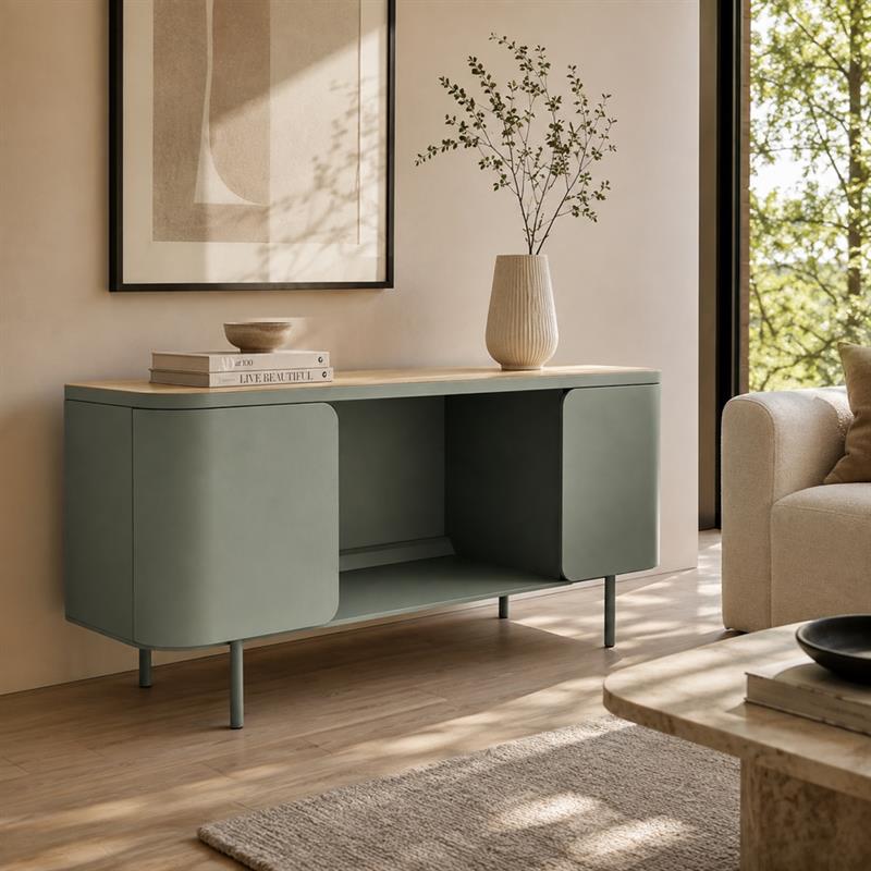 Mobile tv 2 ante color verdone 165x40x53 cm - Mark