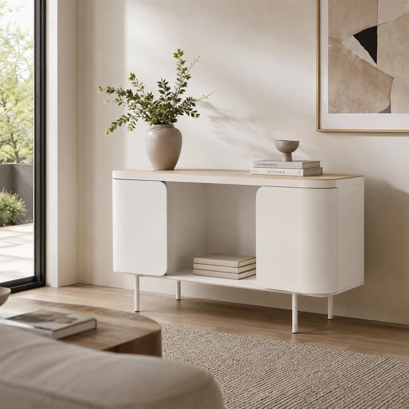 Mobile tv 2 ante color avorio 116x40x53 cm - Mark