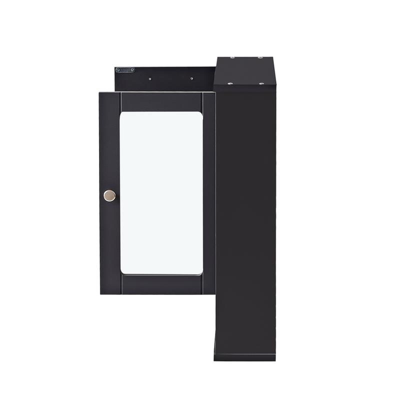 Mobiletto da bagno pensile grigio con specchio e 2 ante Joyce