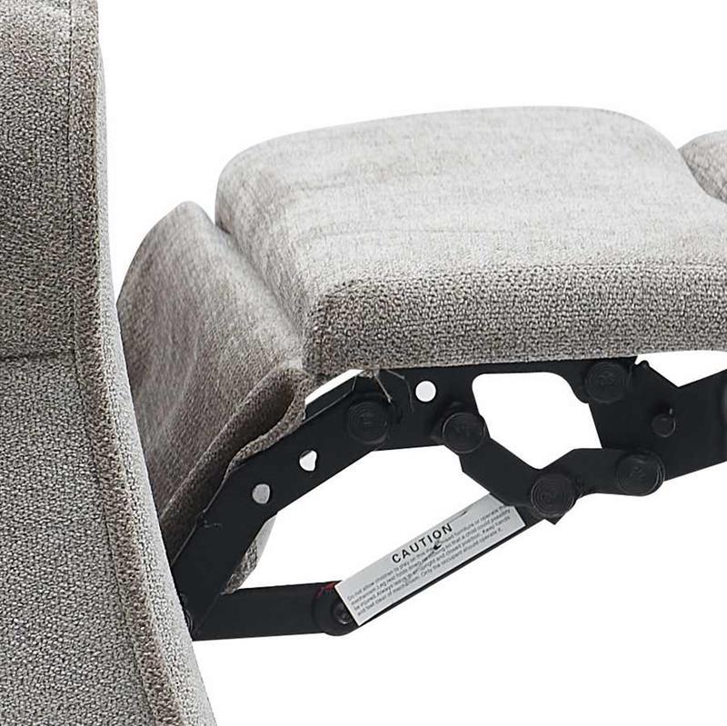 Poltrona relax push back tortora in ecopelle Lux