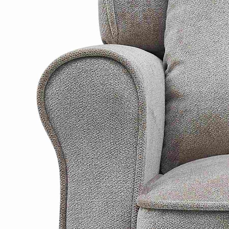 Poltrona relax push back tortora in ecopelle Lux