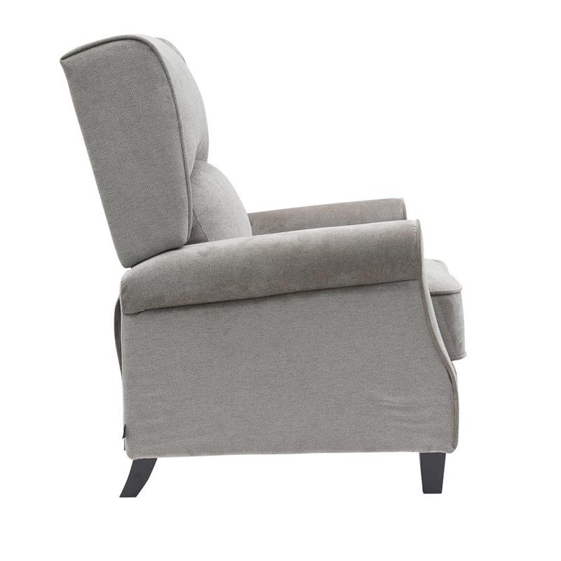 Poltrona relax push back tortora in ecopelle Lux