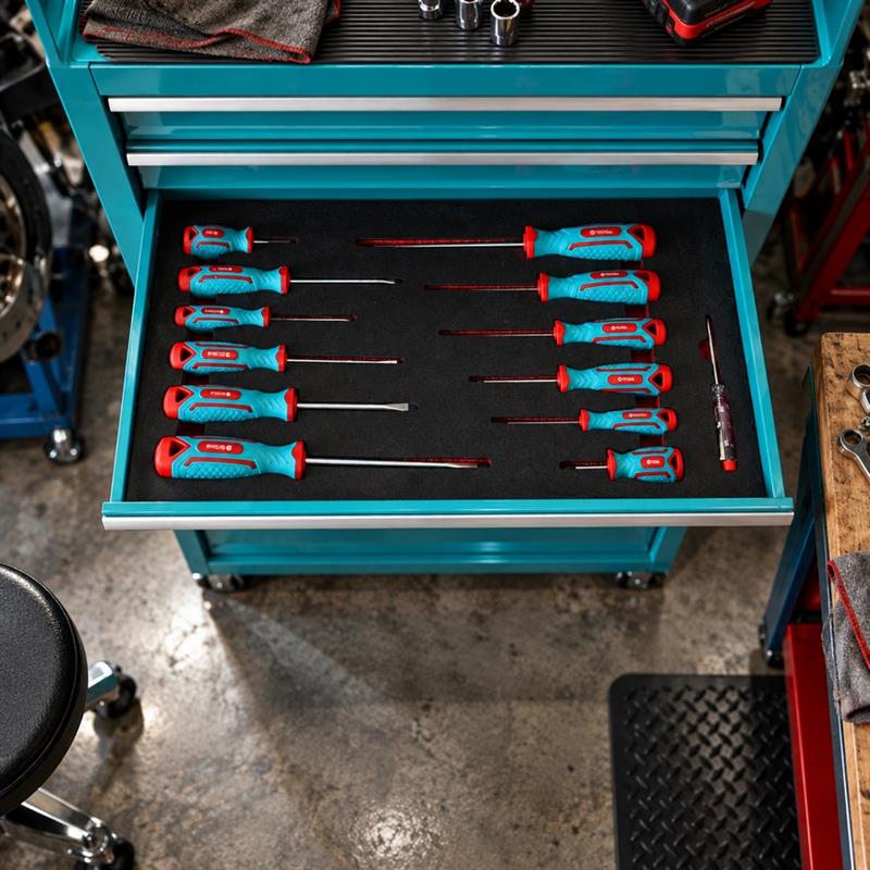 Carrello portautensili da officina con 134 pezzi