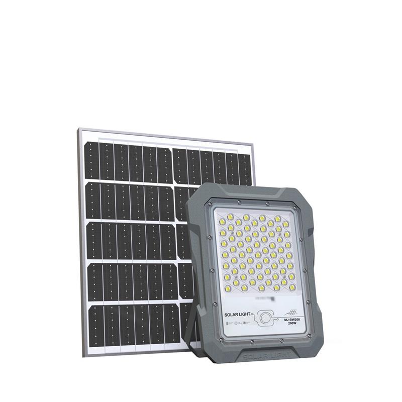 Faro solare LED 200W con pannello fotovoltaico per esterno